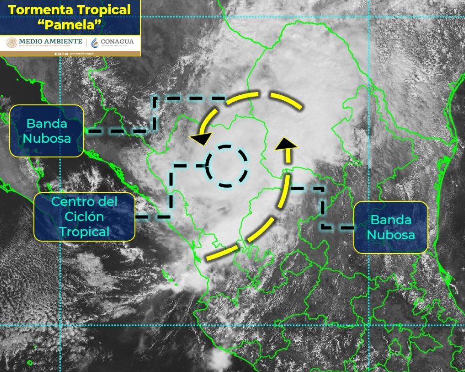 Llegada de “Pamela” provoca severos daños en el estado de Sinaloa