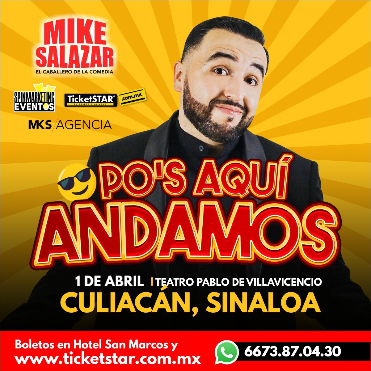 #ElCaballeroDeLaComedia ¡Mike Salazar regresa a Culiacán!