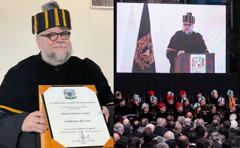 Guillermo del Toro recibió el doctorado honoris causa de la UNAM