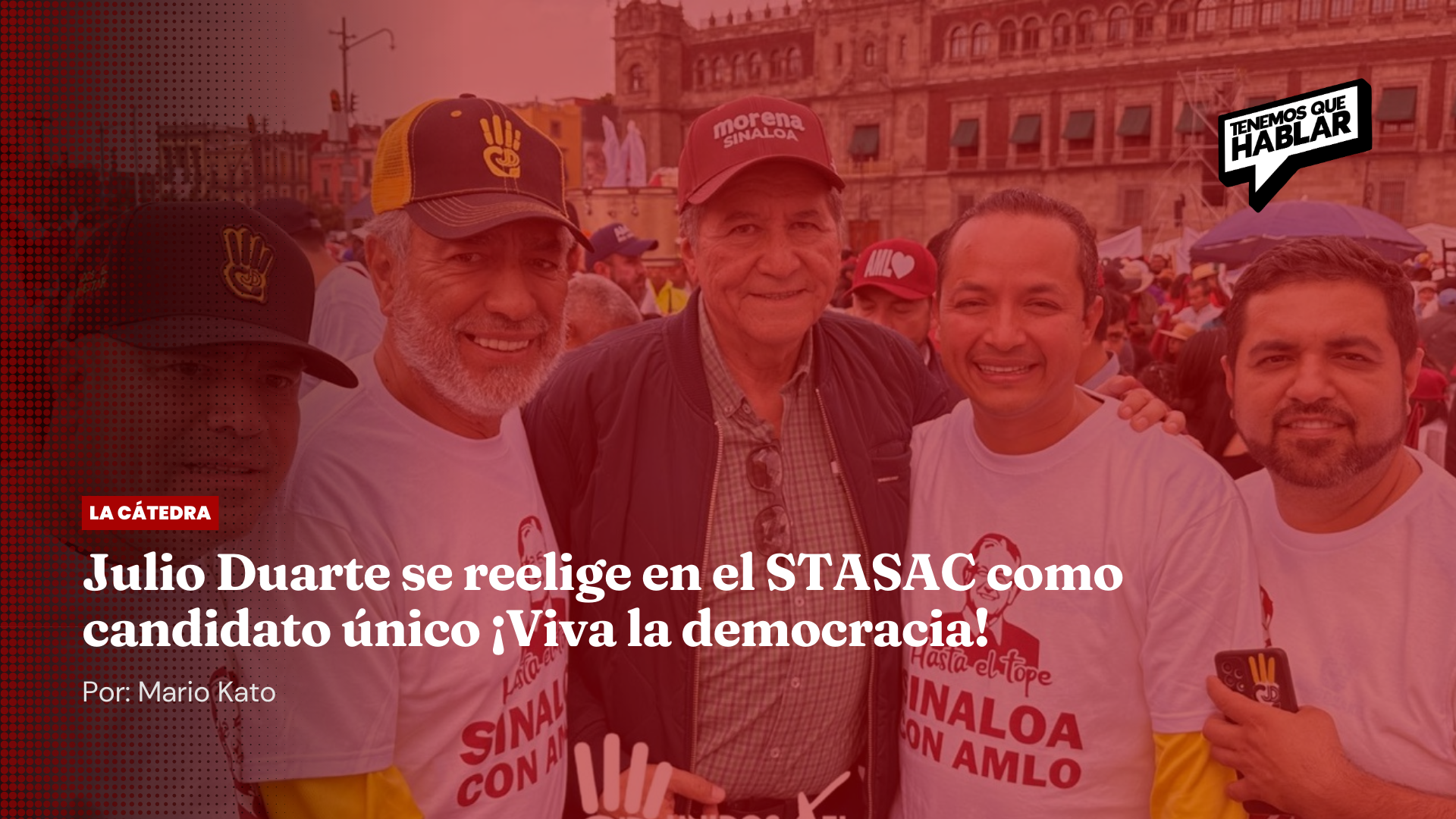 Julio Duarte se reelige en el STASAC como candidato único ¡Viva la democracia!