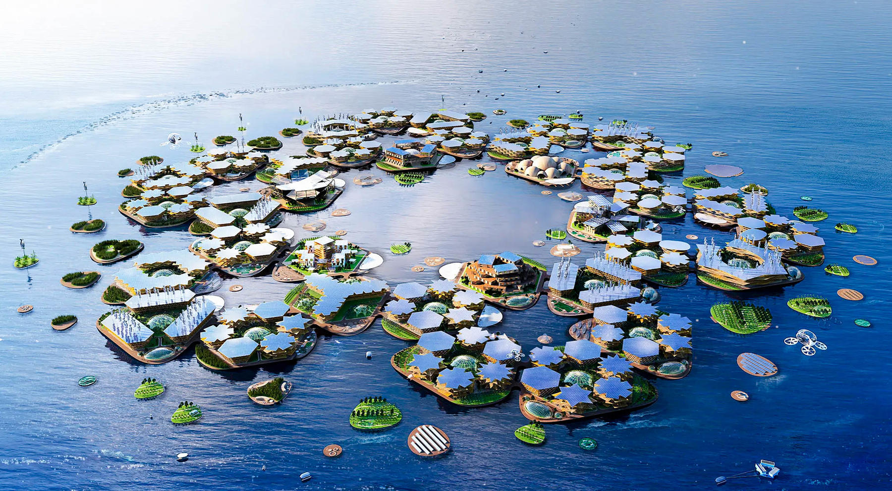 Un paraíso flotante en Japón: La ciudad que acogerá a 40 mil personas