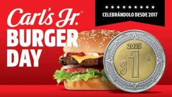 Este 28 de mayo, disfruta tu hamburguesa favorita por solo $1 en Carl’s Jr.