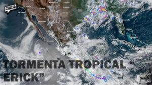 Lluvias y oleaje por “Erick”: así se mueve la tormenta tropical