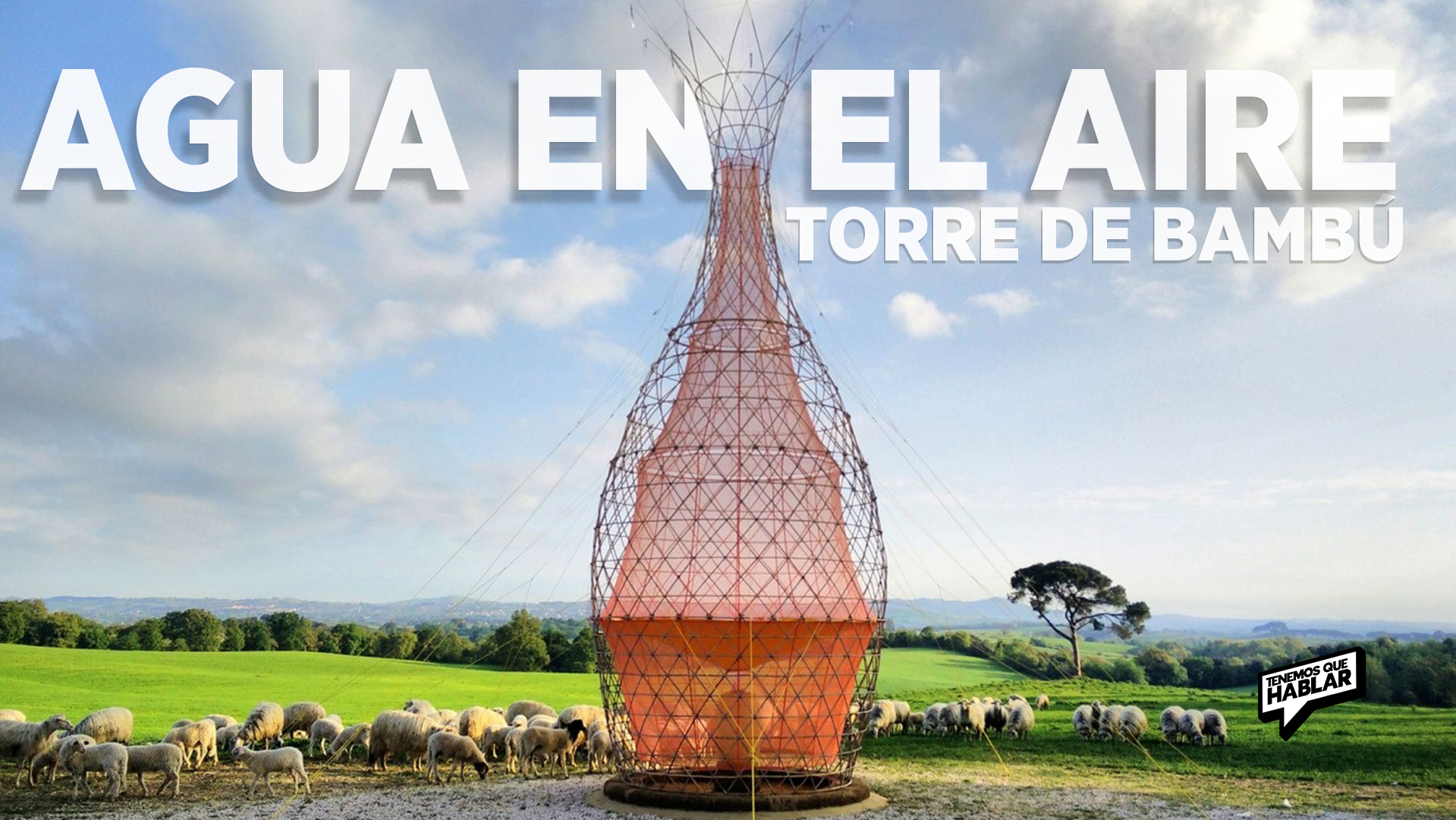 Torre de bambú: innovación que convierte aire en agua