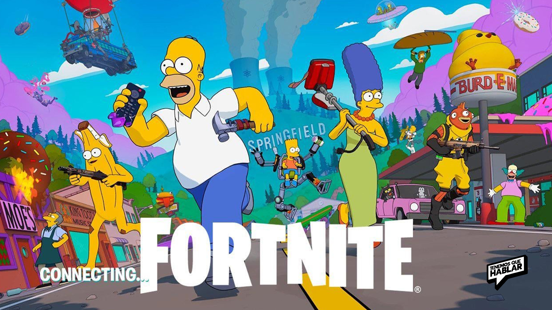 Springfield aterriza en Fortnite: el crossover que todos esperaban